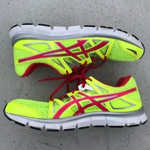Asics | Shoes | Asics Jell Blur Neon Yellow Running Shoes Sneakers ...